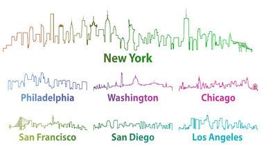 Kota Terbesar di AS menurut Negara Bagian